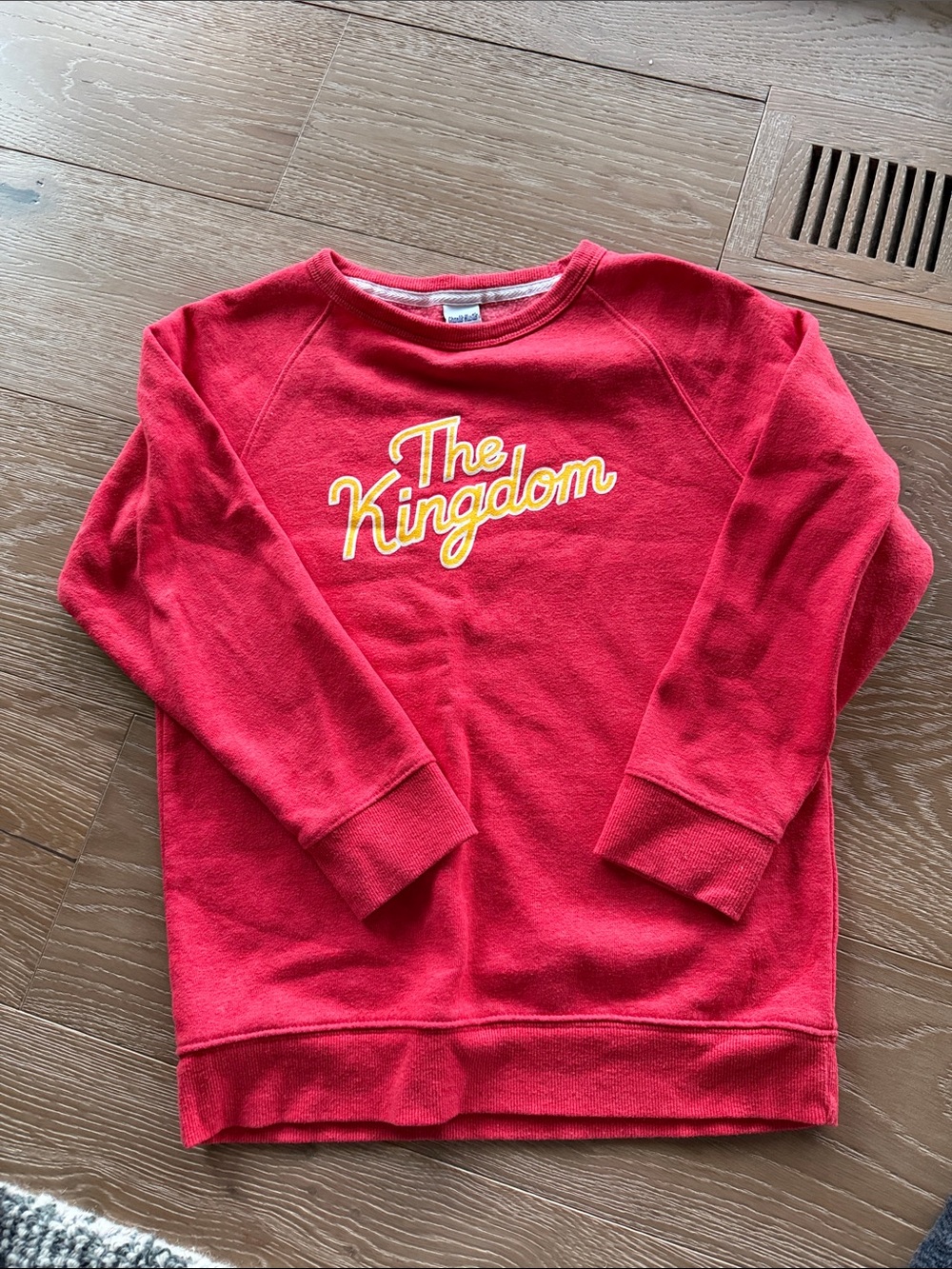 Kids Red 'The Kingdom' Charlie Hustle - KC Chiefs Pullover Sweatshirt